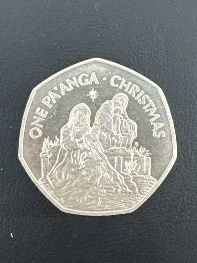 ❤️【币观天下】❤️ 第332期钱币拍卖- 2025.11.28周五晚上6点半场-长期征集拍品 - 汤加圣诞1988年1潘加镍质纪念币