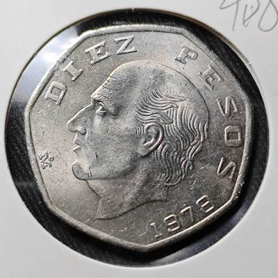 KK钱币收藏小铺 （套币 好品/批量散币 银币）专场  2月预留时间 周末发货 -  1978墨西哥10比索 好品