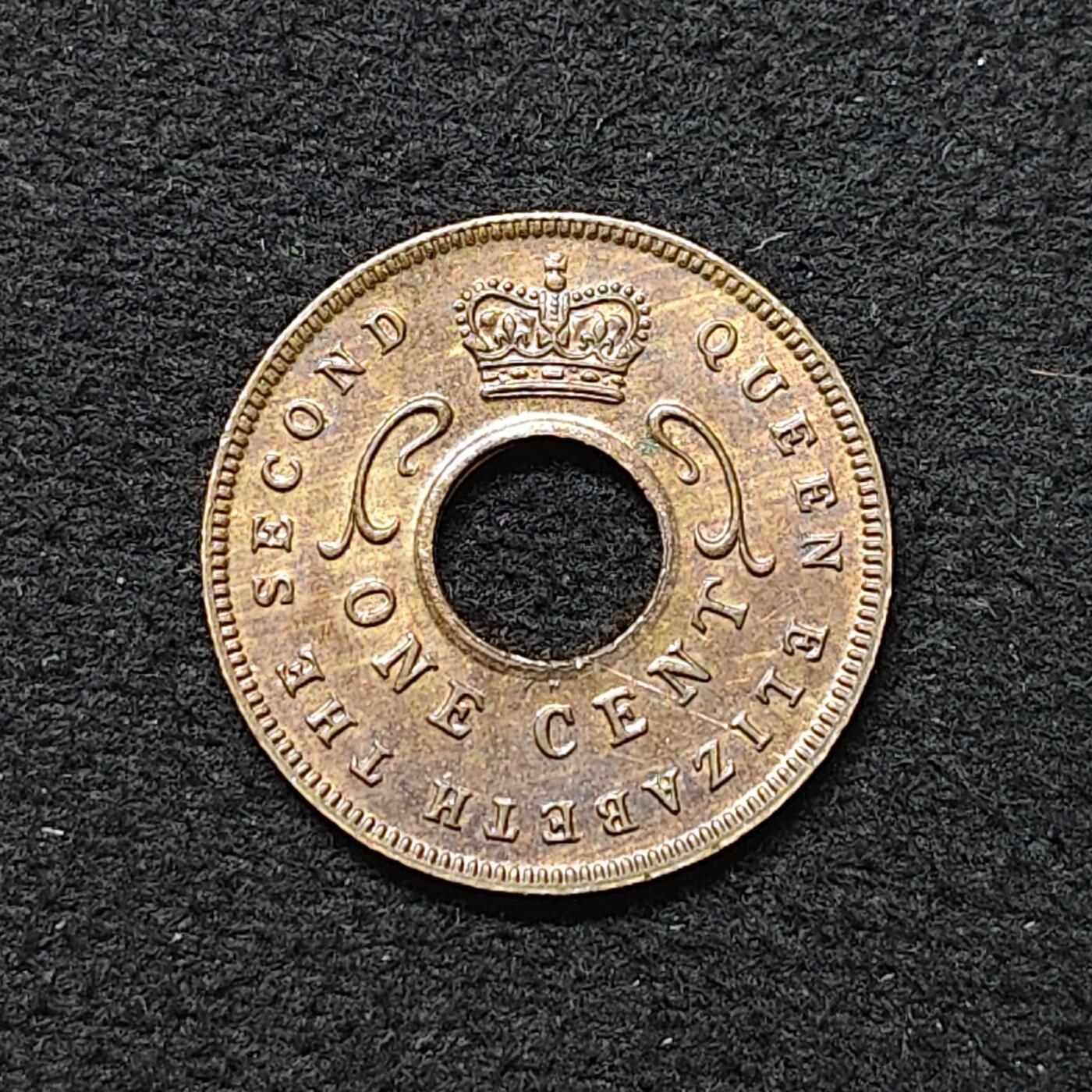 【全场包邮】纯粹捡漏拍480场（免费代拍第17场） 英属东非1955年女王1分铜币