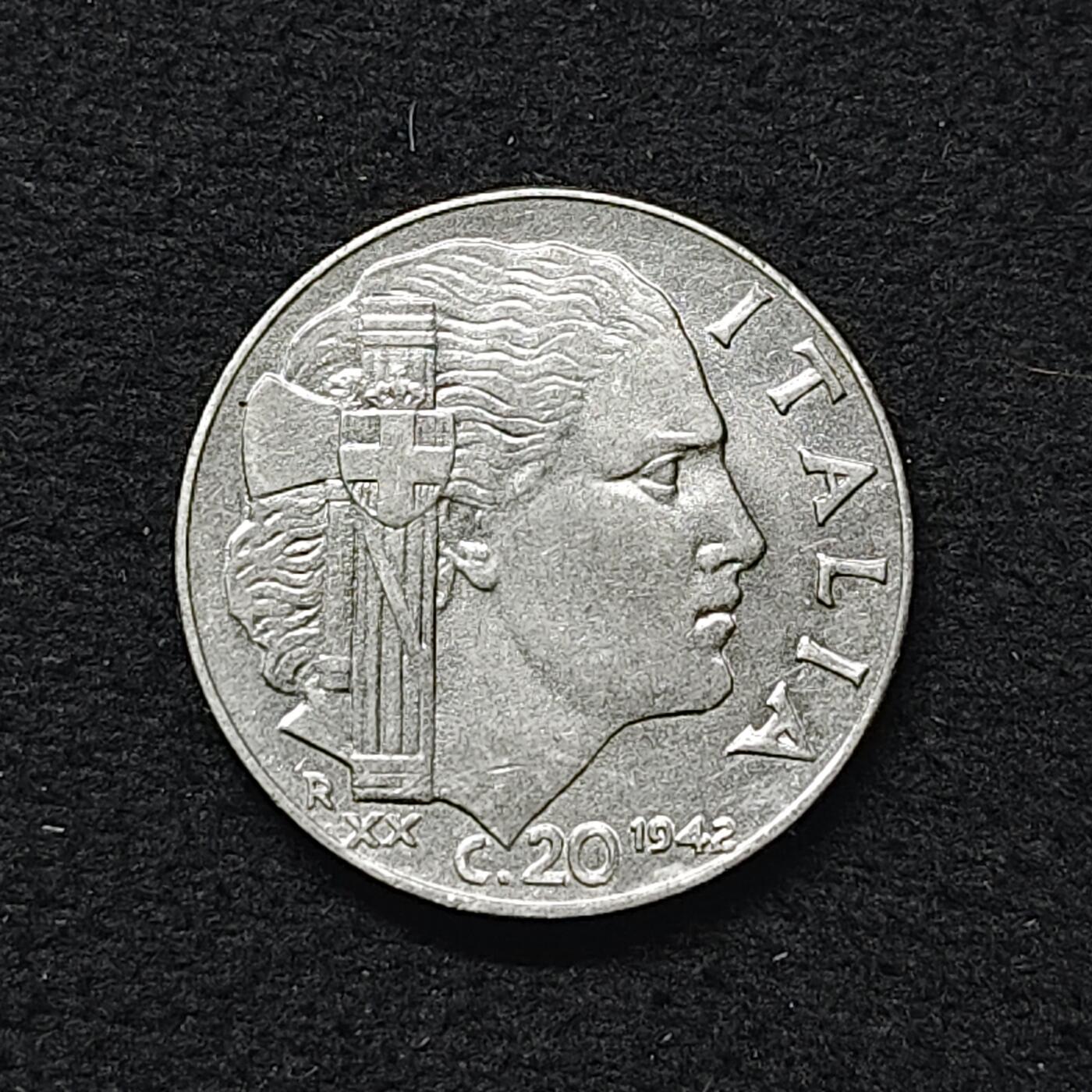 【全场包邮】纯粹捡漏拍480场（免费代拍第17场） 意大利1942年艾曼努尔三世20分