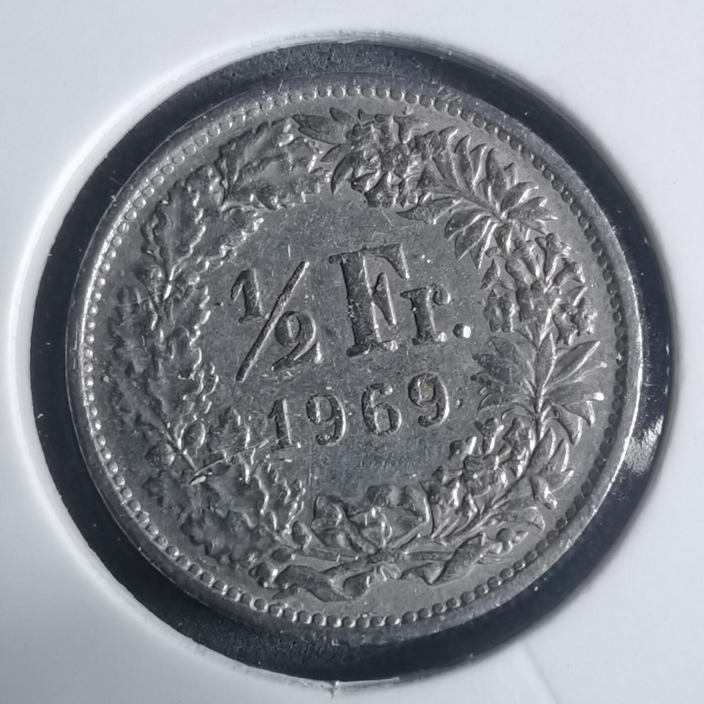 沼泽如烟--第914场 瑞士1969年半法郎