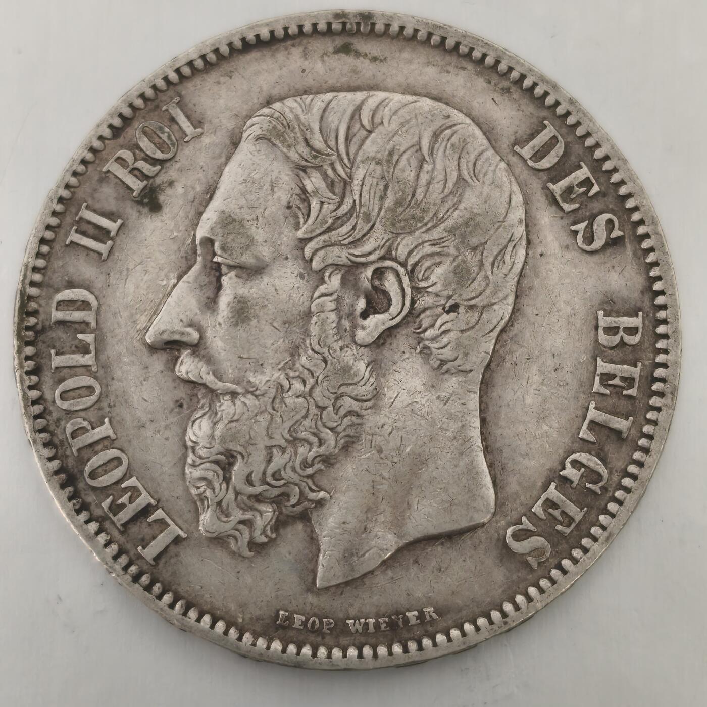 老蟹的宝藏🏴‍☠️ IV 比利时1869年5法郎银币-2