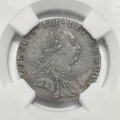 老蟹的宝藏🏴‍☠️ IV - NGC MS61 英国1787年乔治三世6便士without heart