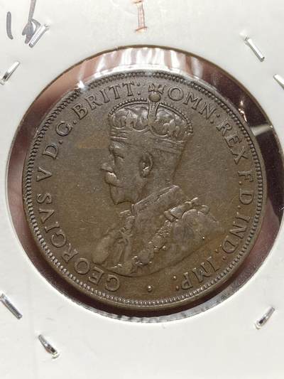 2025年第一百三十二场(总第一百五十八场）外国好品纸夹散币场(免佣金) - 澳大利亚🇦🇺1916年1便士(乔治五世时期，c版I标加尔各答造)