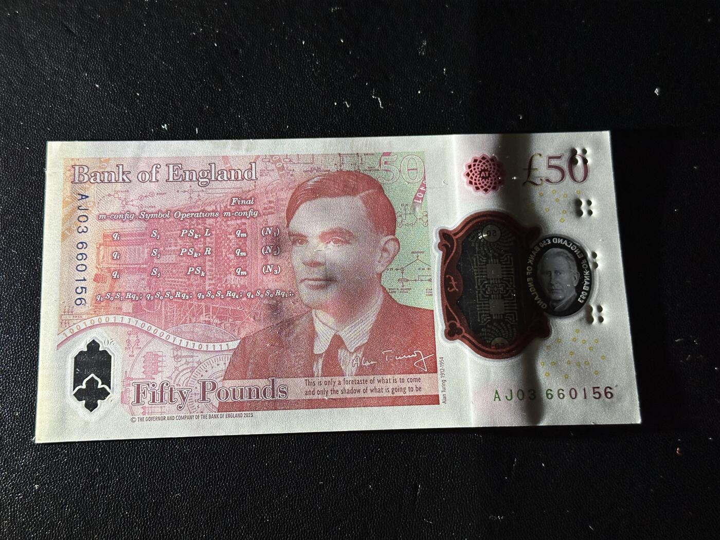 《外钞收藏家》第五百八十八期（优质场）（本平台长期征集拍品、欢迎藏友们联系合作） 2023年查尔斯版50镑 全新UNC 无47靓号