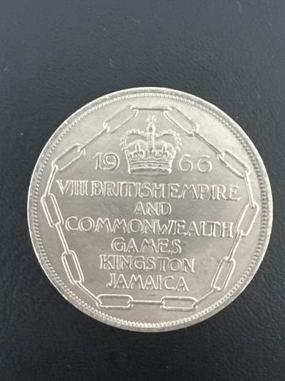 ❤️【币观天下】❤️ 第332期钱币拍卖- 2025.11.28周五晚上6点半场-长期征集拍品 - 牙买加1966年运动会5先令镍质纪念币