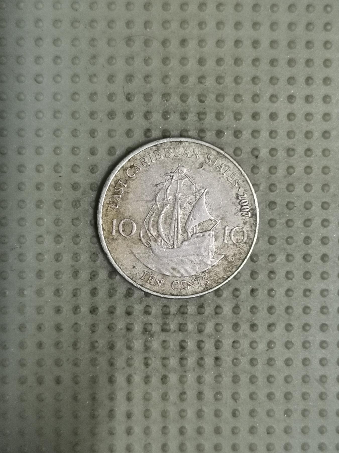 2025年第124场各国散币拍卖（总第124场） 东加勒比2007年10分