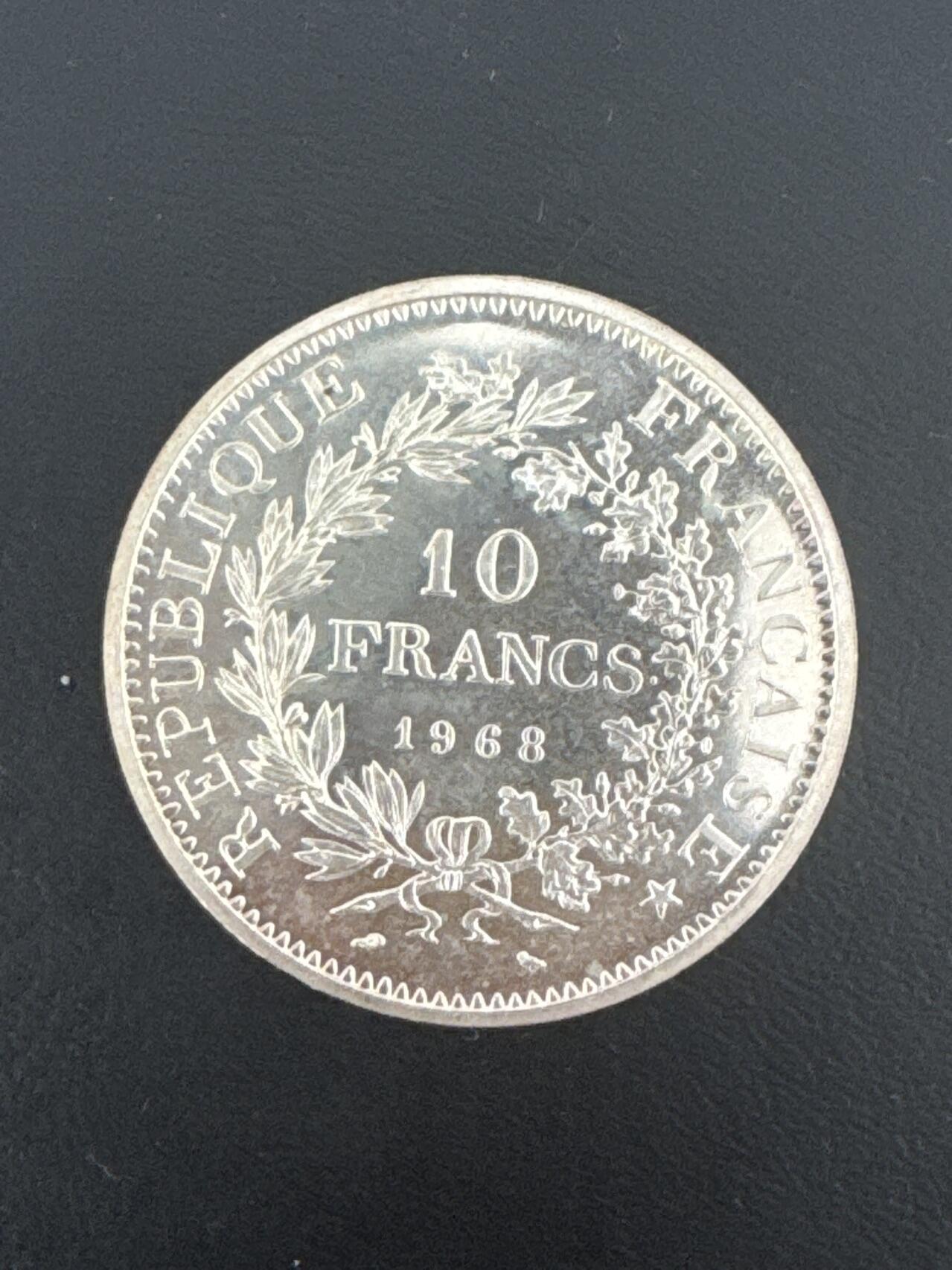 ❤️【币观天下】❤️ 第332期钱币拍卖- 2025.11.28周五晚上6点半场-长期征集拍品 法国大力神1968年10法郎银币