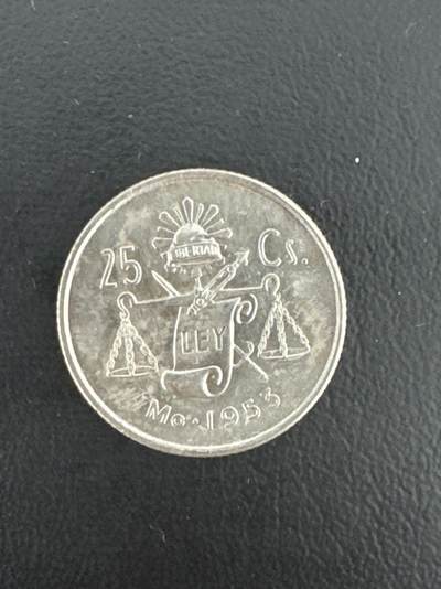 ❤️【币观天下】❤️ 第332期钱币拍卖- 2025.11.28周五晚上6点半场-长期征集拍品 - 墨西哥银币1953年25分