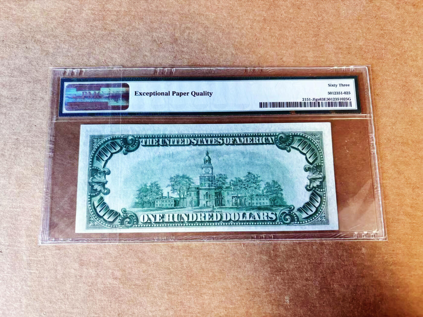 【Blue Auction】世界纸币精拍第755期——18级TOP拍卖/信誉/品质/专业/高效💫 【浅绿版 少见10区堪萨斯】美国 1928A 100美金 PMG63EPQ 老壳