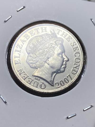 2025年第一百三十二场(总第一百五十八场）外国好品纸夹散币场(免佣金) - 英属泽西岛🇯🇪2007年10便士(伊丽莎白二世老年第一版，铜镍材质无磁版)