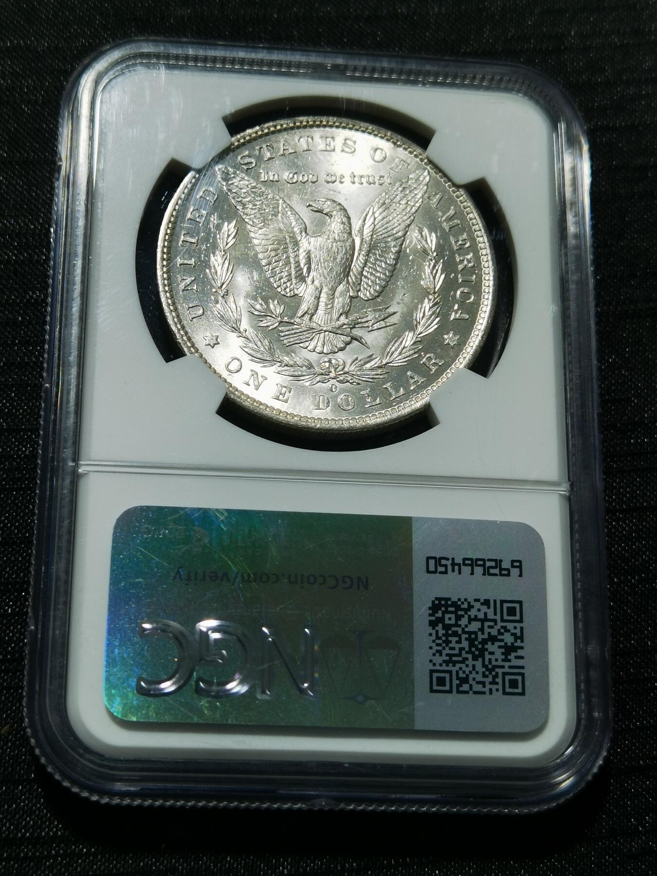 天下钱庄专场欢迎参拍 NGC MS61 1884美国摩根一美元银币