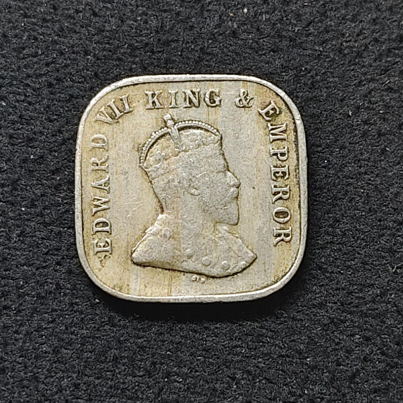 【全场包邮】纯粹捡漏拍480场（免费代拍第17场） 锡兰1910年爱德华七世5分