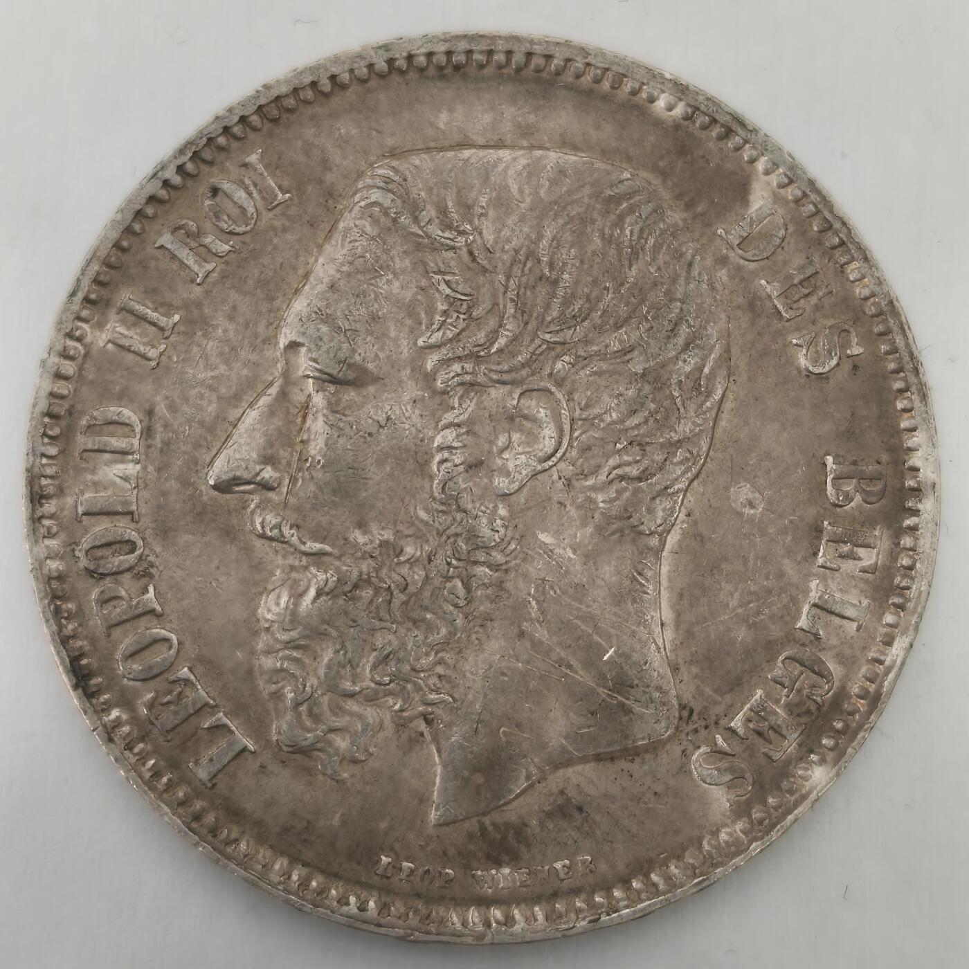 老蟹的宝藏🏴‍☠️ IV 比利时1869年5法郎银币