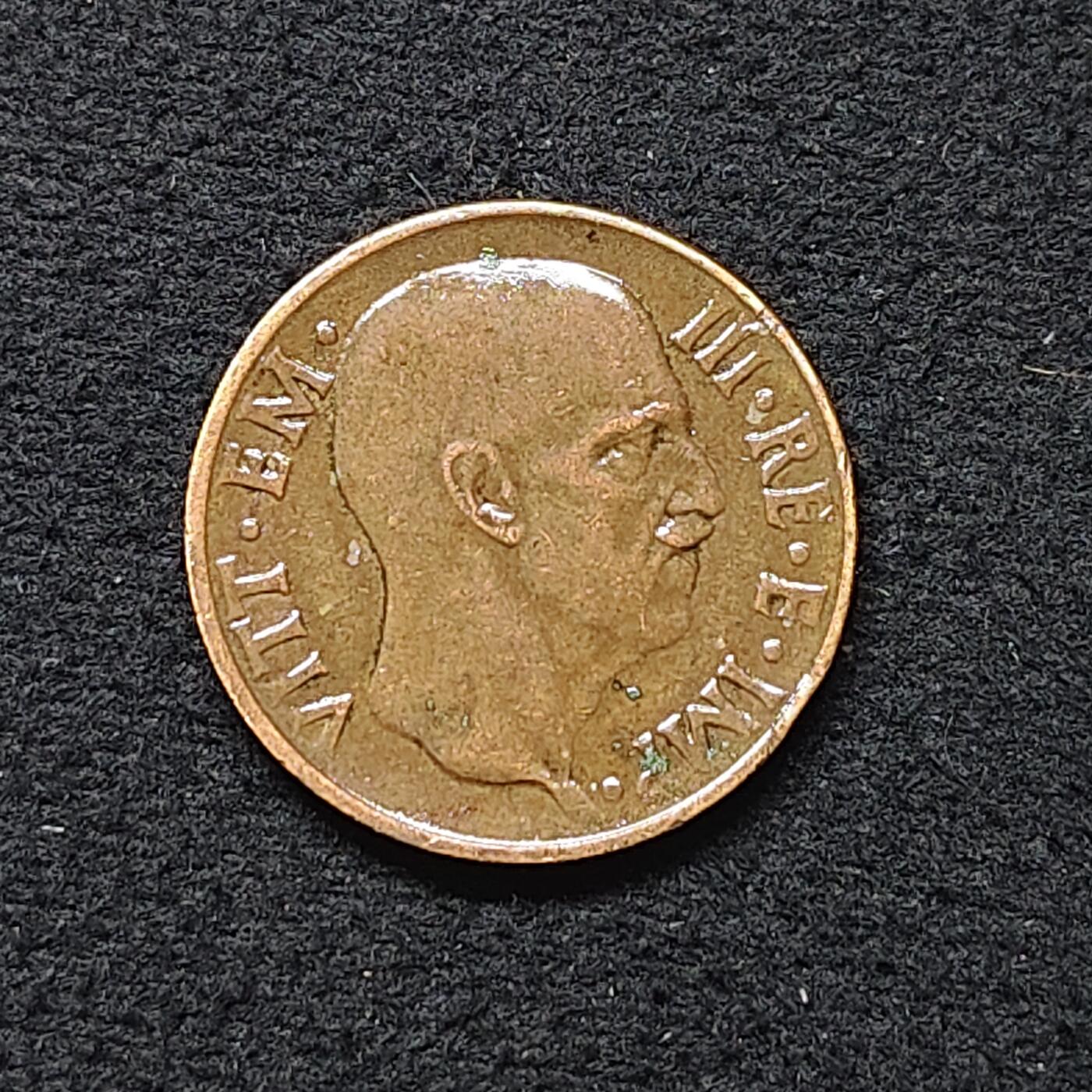 【全场包邮】纯粹捡漏拍480场（免费代拍第17场） 意大利1938年艾曼努尔三世5分铜币-带漆