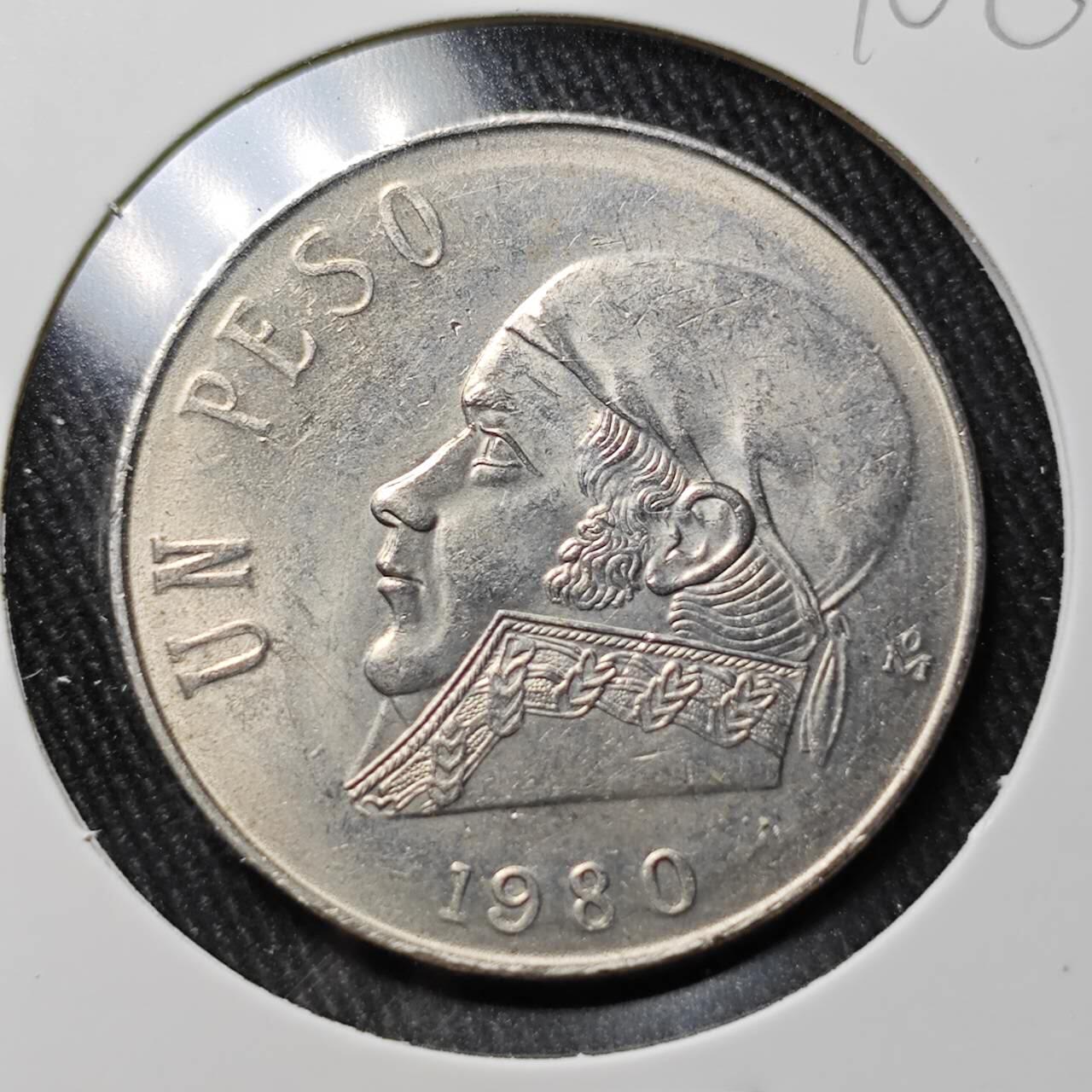 KK钱币收藏小铺 （套币 好品/批量散币 银币）专场  2月预留时间 周末发货  1980墨西哥1比索 好品