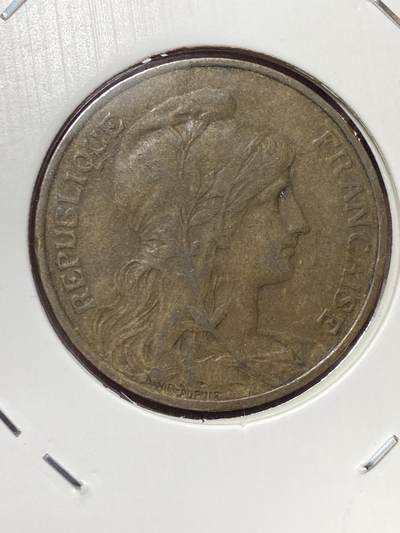 2025年第一百三十二场(总第一百五十八场）外国好品纸夹散币场(免佣金) - 法兰西第三共和国1912年5生丁(第二套流通硬币，巴黎造)