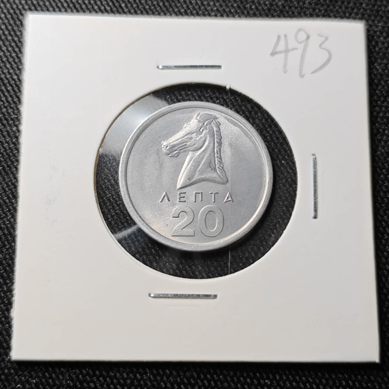 KK钱币收藏小铺 （套币 好品/批量散币 银币）专场  2月预留时间 周末发货  1976希腊20雷普塔 好品