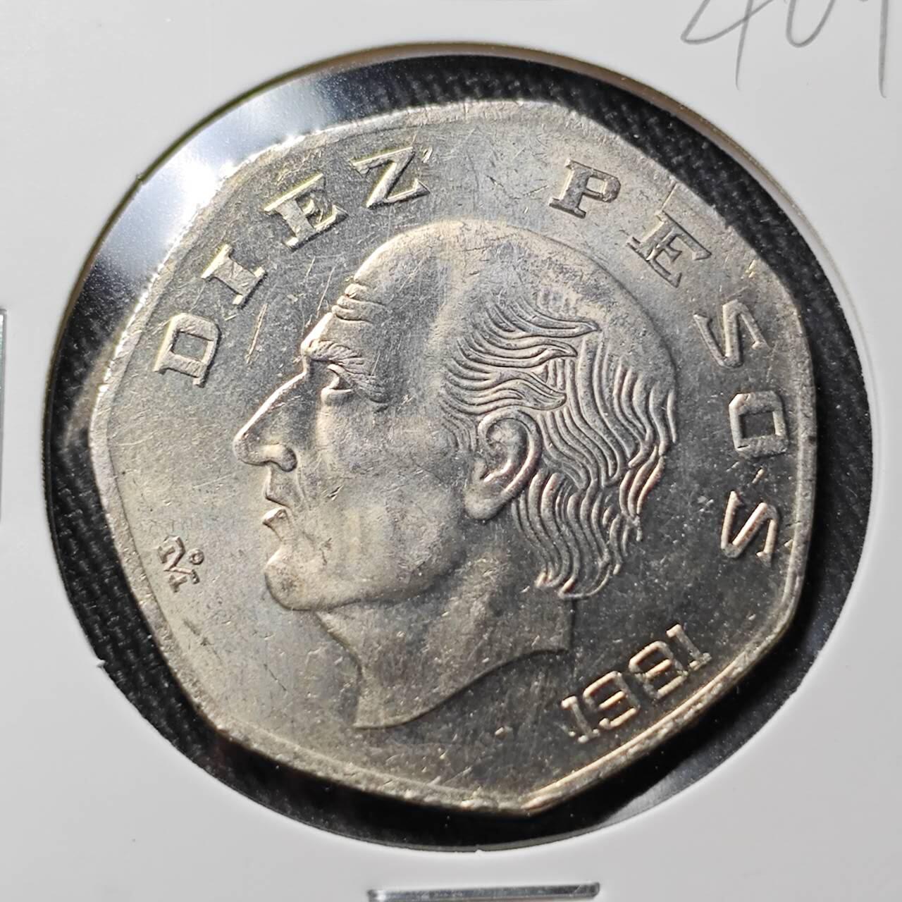 KK钱币收藏小铺 （套币 好品/批量散币 银币）专场  2月预留时间 周末发货  1981墨西哥10比索 好品