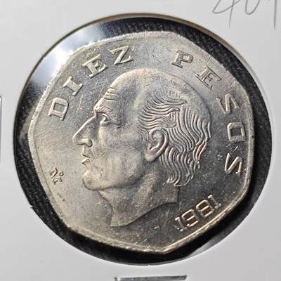 KK钱币收藏小铺 （套币 好品/批量散币 银币）专场  2月预留时间 周末发货 -  1981墨西哥10比索 好品