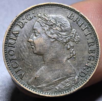 外国优质老铜币银币，周六九点倒数截拍，满百包邮，可寄存半年，喜欢朋友微信扫描二维码可直接参拍 - 英国1893年发新