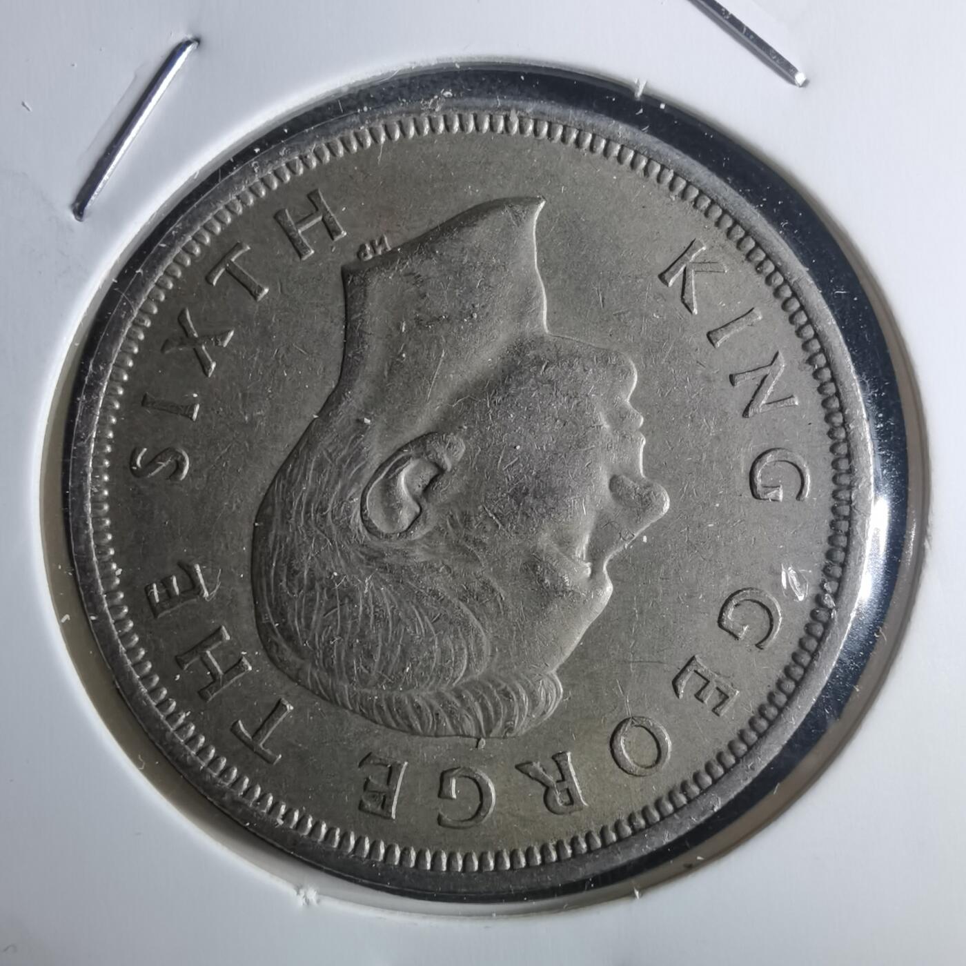 沼泽如烟--第914场 新西兰1951年半克朗