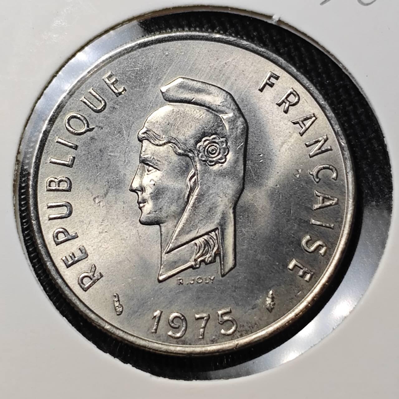 KK钱币收藏小铺 （套币 好品/批量散币 银币）专场  2月预留时间 周末发货  1975法属阿法尔和伊萨50法郎 好品 单峰骆驼 