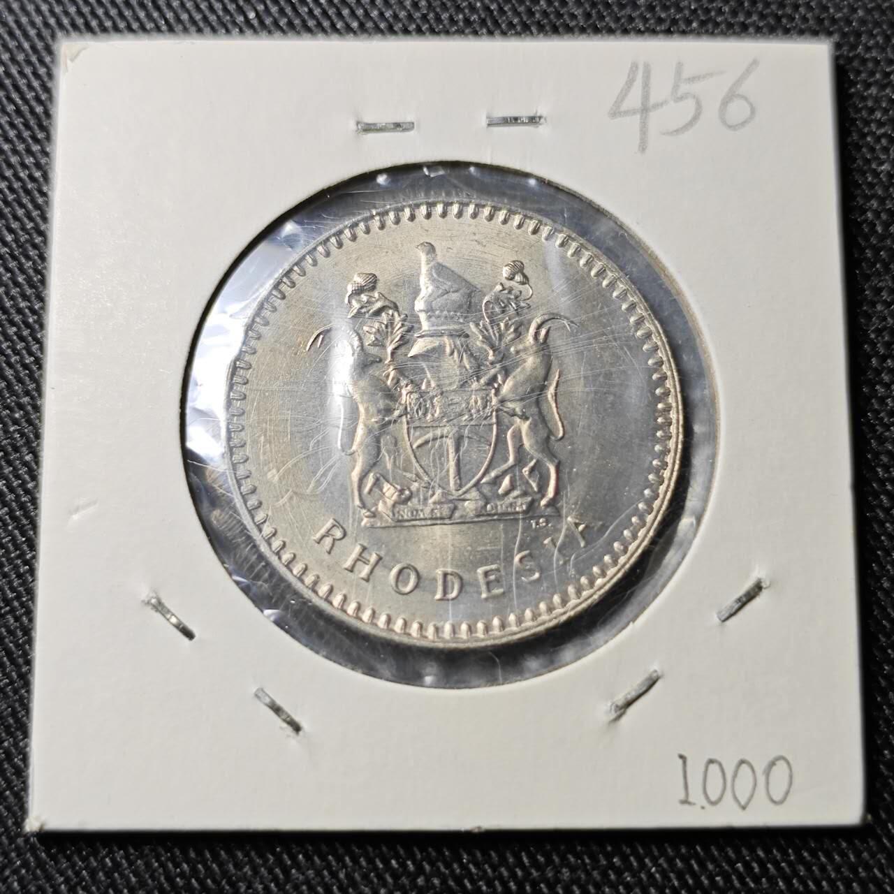 KK钱币收藏小铺 （套币 好品/批量散币 银币）专场  2月预留时间 周末发货  1970罗得西亚20分 好品