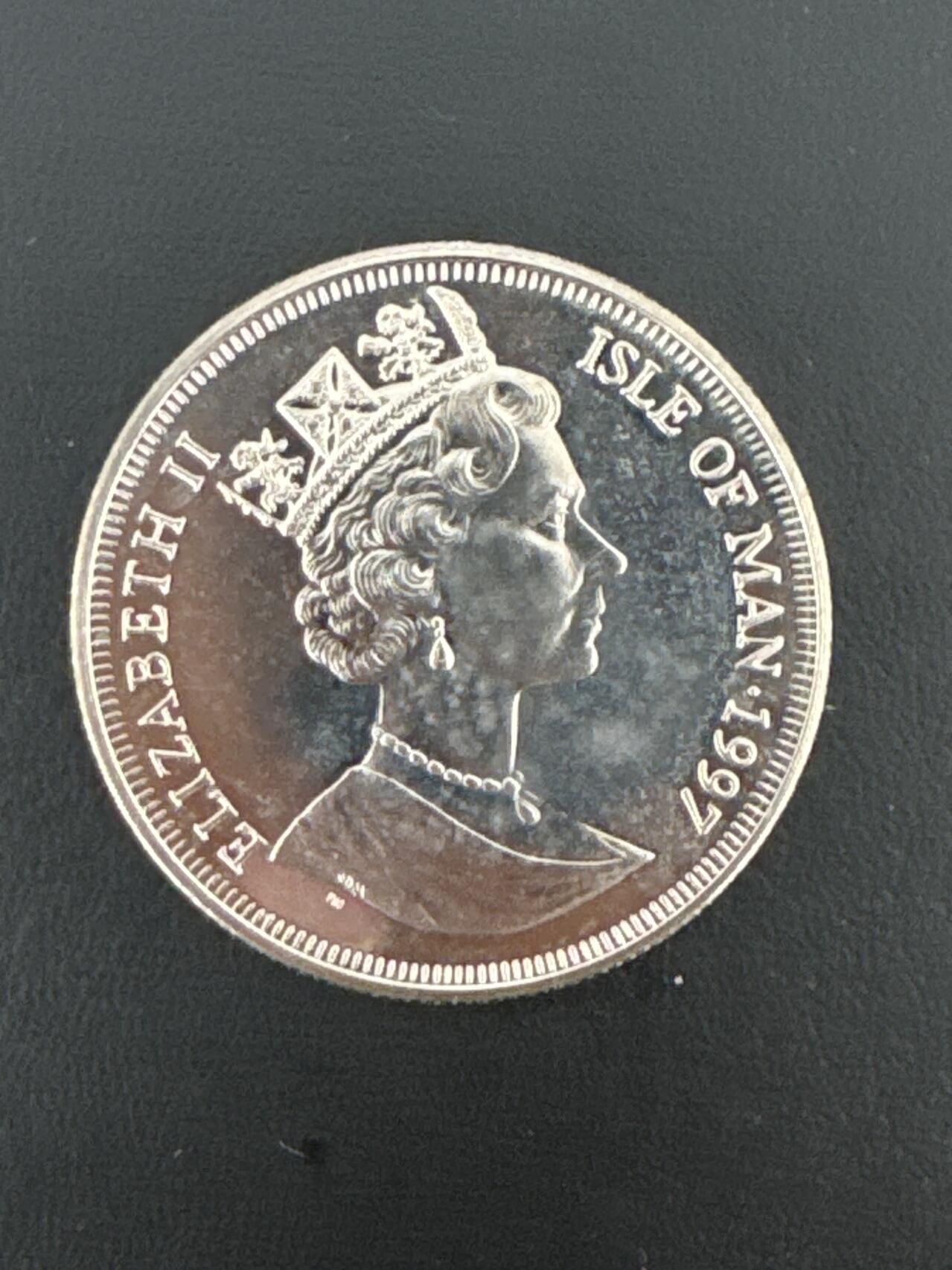 ❤️【币观天下】❤️ 第332期钱币拍卖- 2025.11.28周五晚上6点半场-长期征集拍品 马恩岛金丝猫1元镍质纪念币