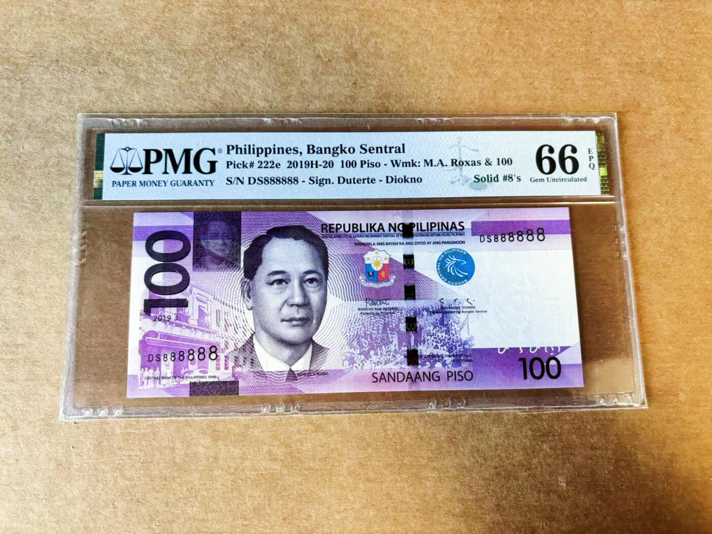 【Blue Auction】世界纸币精拍第755期——18级TOP拍卖/信誉/品质/专业/高效💫 【全同8】印尼 2019年100卢比 PMG66EPQ 