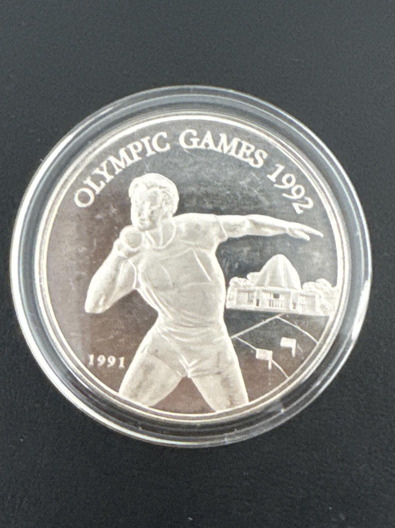 ❤️【币观天下】❤️ 第332期钱币拍卖- 2025.11.28周五晚上6点半场-长期征集拍品 萨摩亚群岛1992年奥运会纪念银币