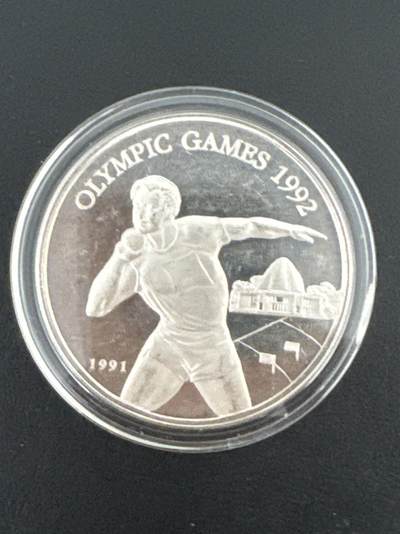 ❤️【币观天下】❤️ 第332期钱币拍卖- 2025.11.28周五晚上6点半场-长期征集拍品 - 萨摩亚群岛1992年奥运会纪念银币