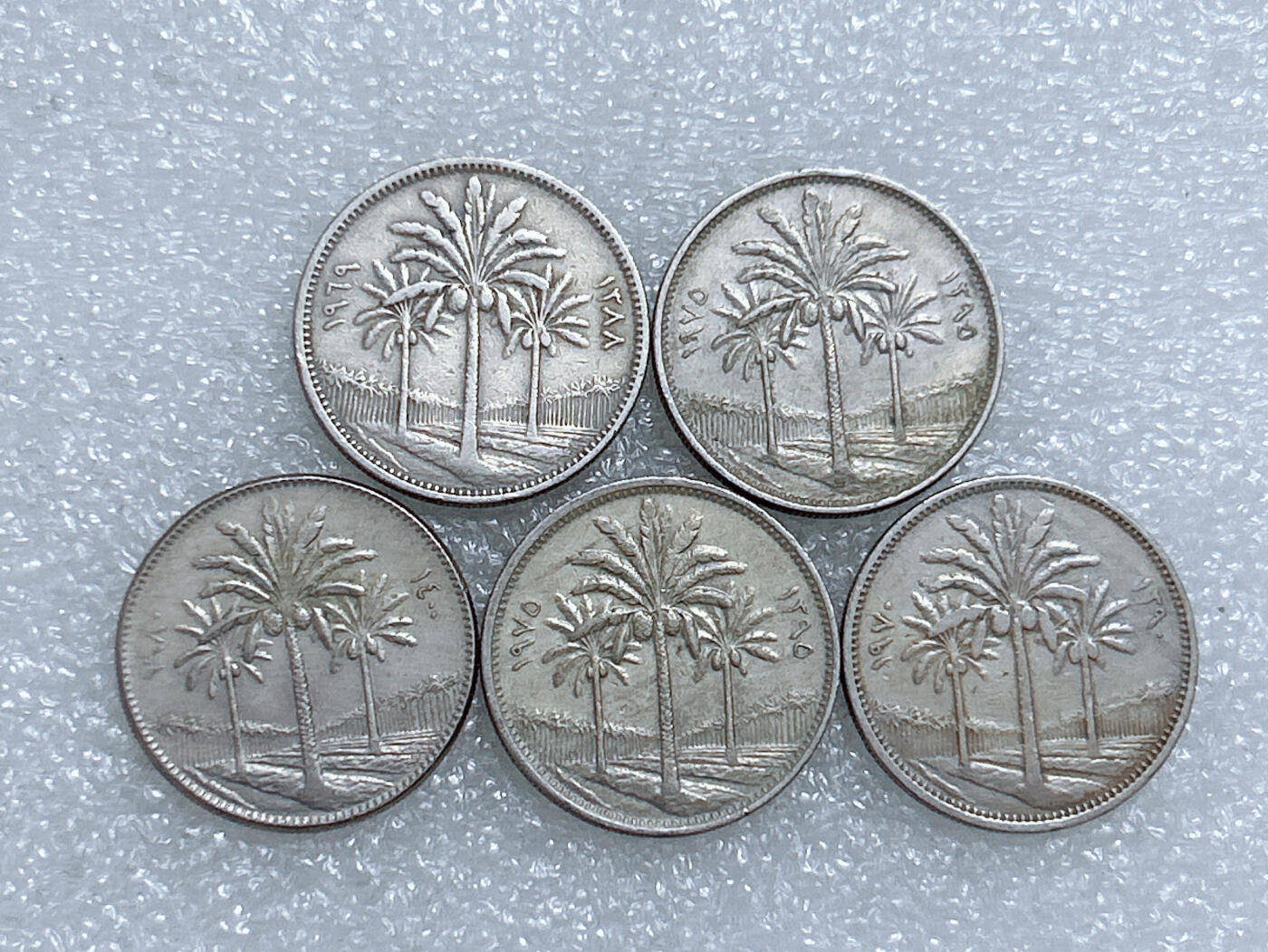 第一海外回流一元起拍收藏 散集专场  第272期 伊拉克50费尔硬币 5枚