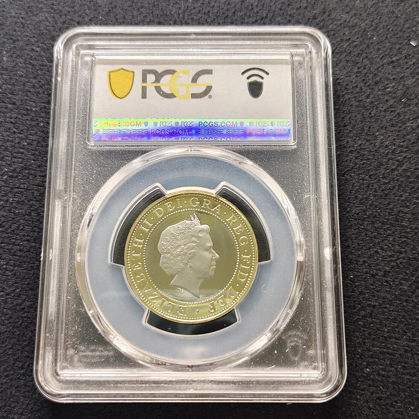 【全场包邮】纯粹捡漏拍481场（免费代拍第18场） 英国2005年2镑火药阴谋400周年精制双色纪念币-PCGS PR68 DCAM