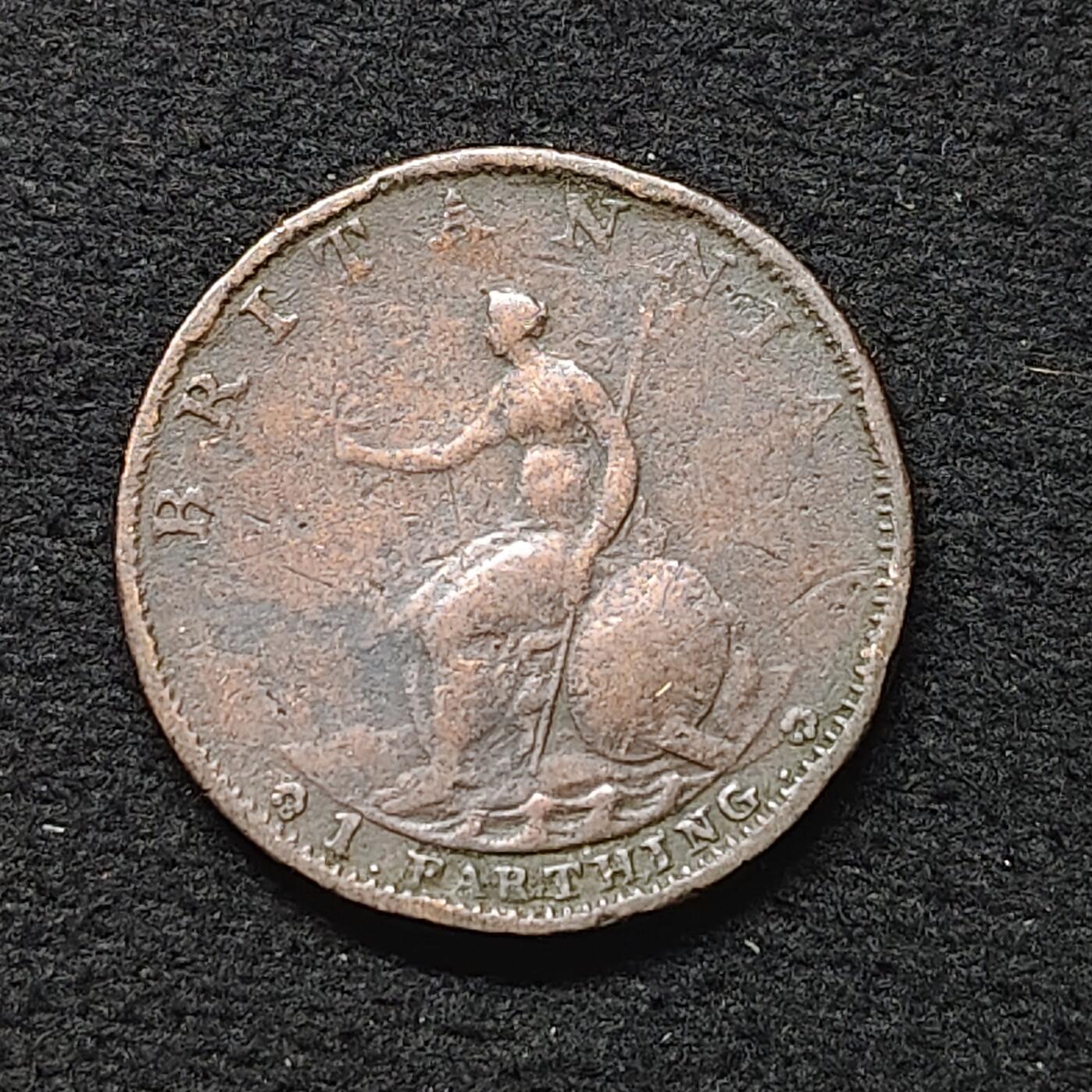 【全场包邮】纯粹捡漏拍480场（免费代拍第17场） 英国1799年乔治三世1法新铜币