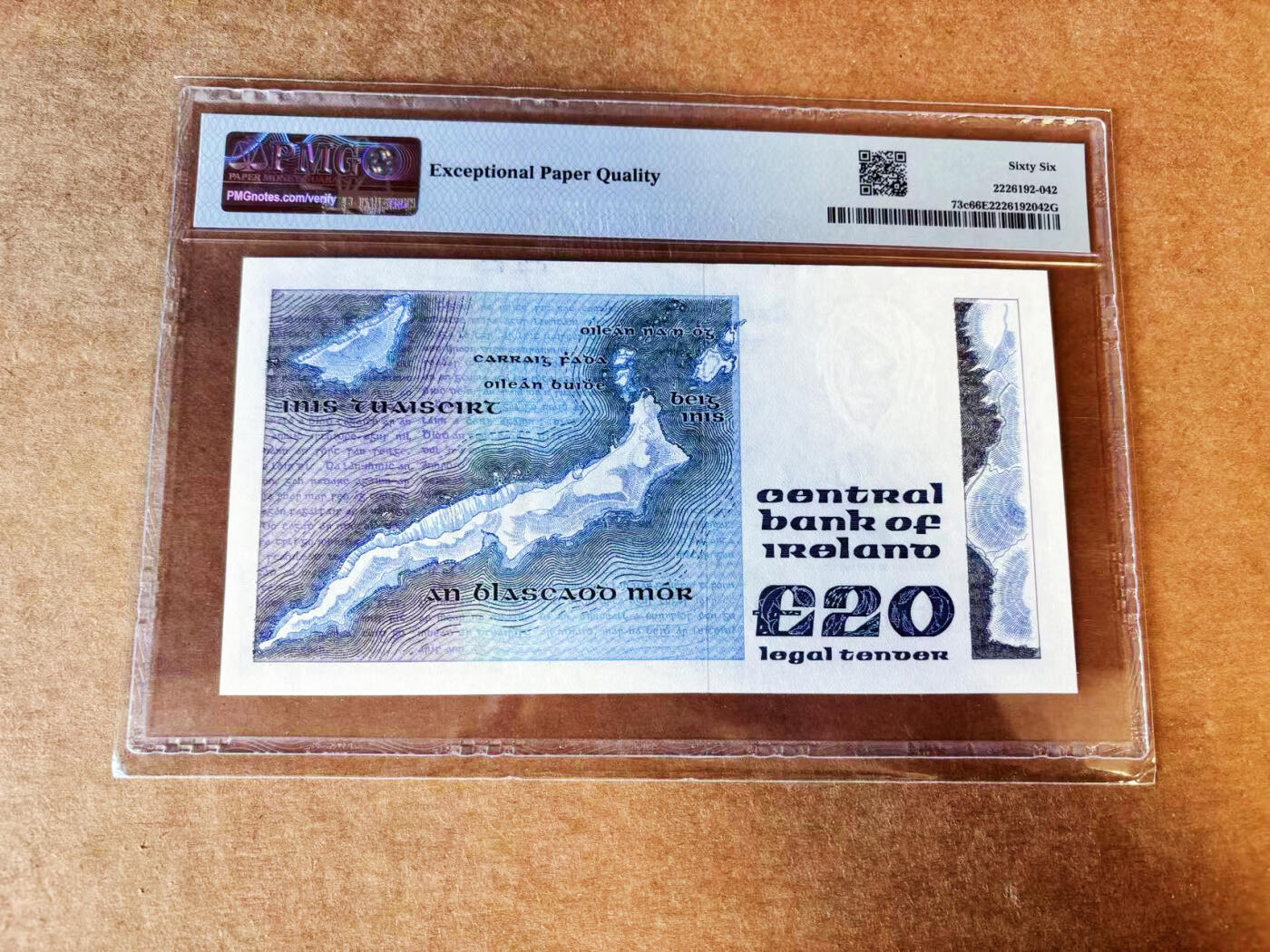 【Blue Auction】世界纸币精拍第755期——18级TOP拍卖/信誉/品质/专业/高效💫  【无47】爱尔兰 1988年20镑 诗人叶芝 PMG66EPQ 