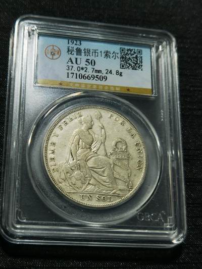 天下钱庄专场欢迎参拍 - 秘鲁1索尔银币