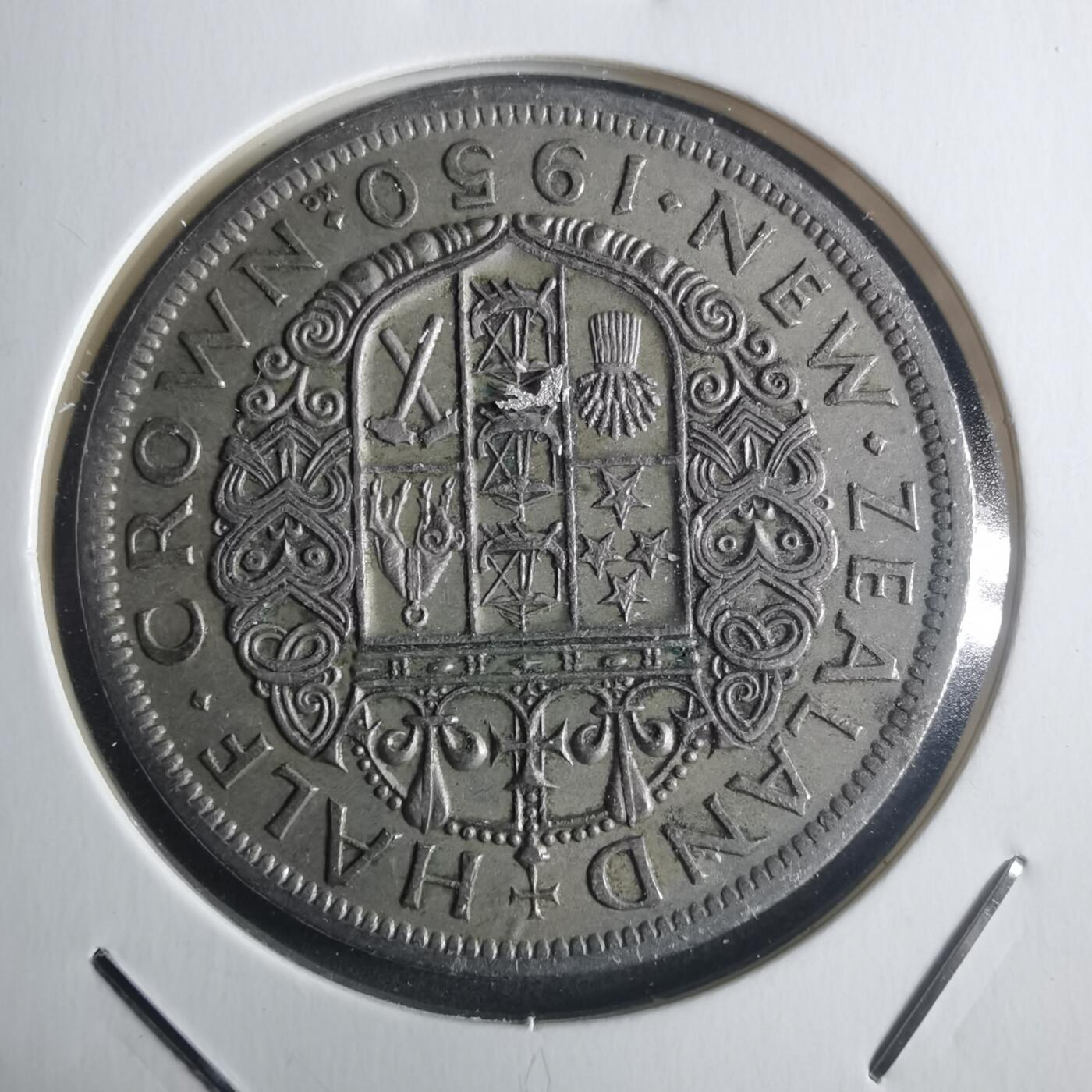 沼泽如烟--第914场 新西兰1950年半克朗