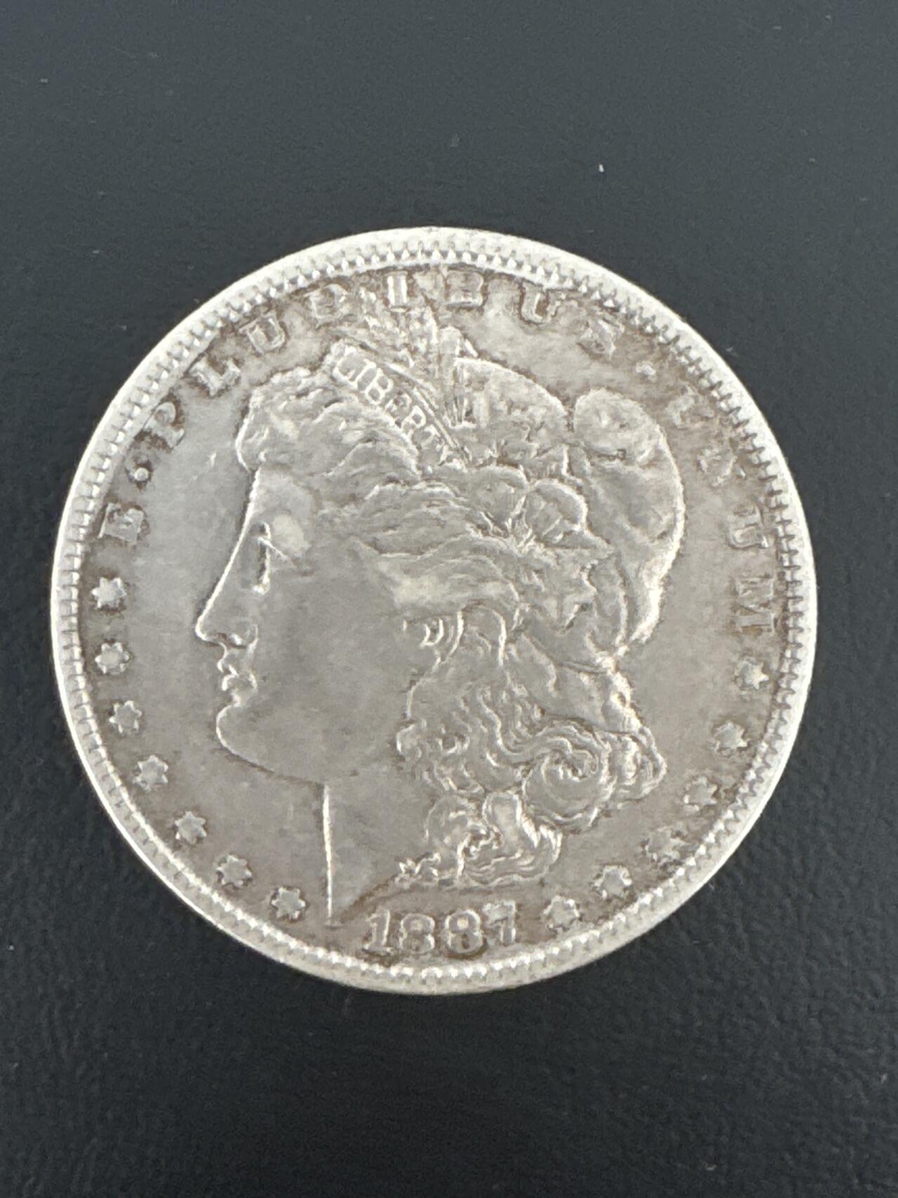 ❤️【币观天下】❤️ 第332期钱币拍卖- 2025.11.28周五晚上6点半场-长期征集拍品 美国1887年1元银币