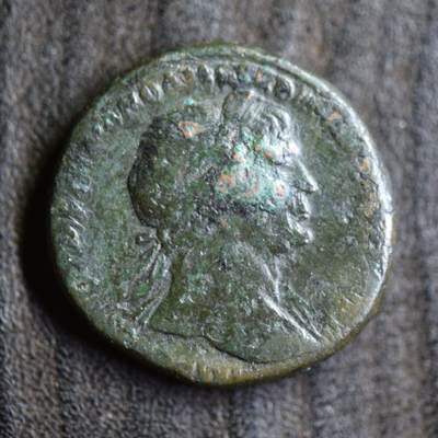 【良泉】第42期【自动场】12月4日晚19.30点开拍！99枚域外古代钱币专场  - 【藏家出品C】11.04克，币坯略微超重！古罗马帝国，公元104-107年罗马城打制，图拉真，阿斯铜币