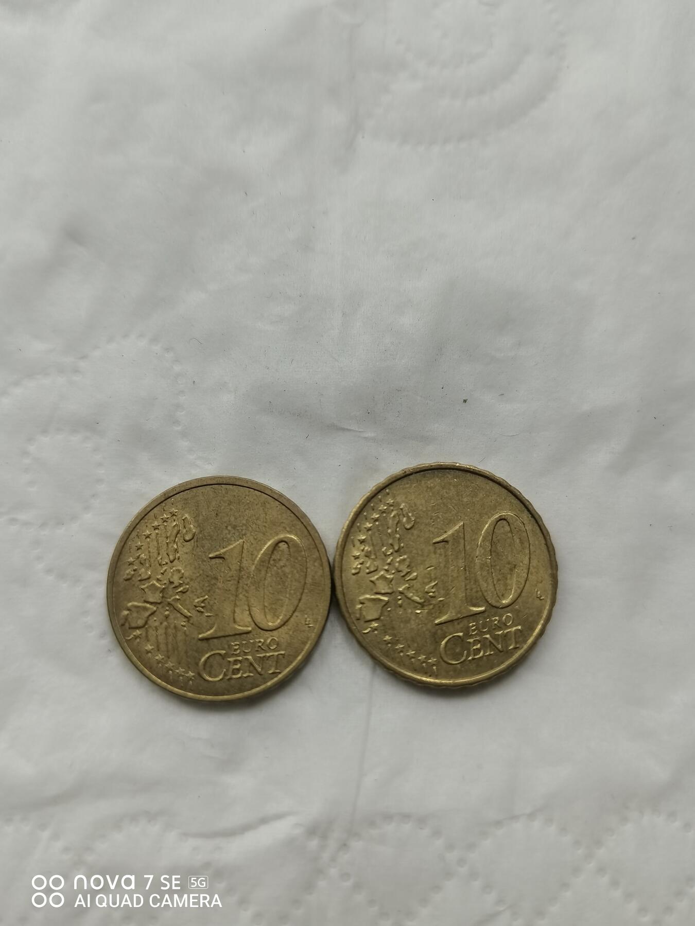 外国硬币 2002年欧元10分