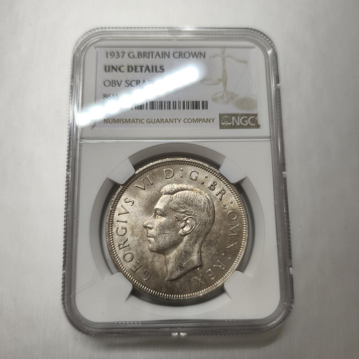 老蟹的宝藏🏴‍☠️ IV NGC UNCD 英国乔治六世1937年1克朗银币