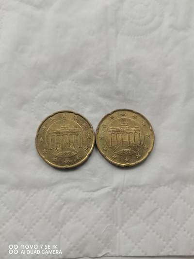 外国硬币 - 2002年欧元20分