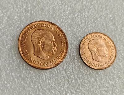 瓶子🏺第218期拍卖会 -  铜光塞拉利昂铜币1和1/2   仅1964年发行