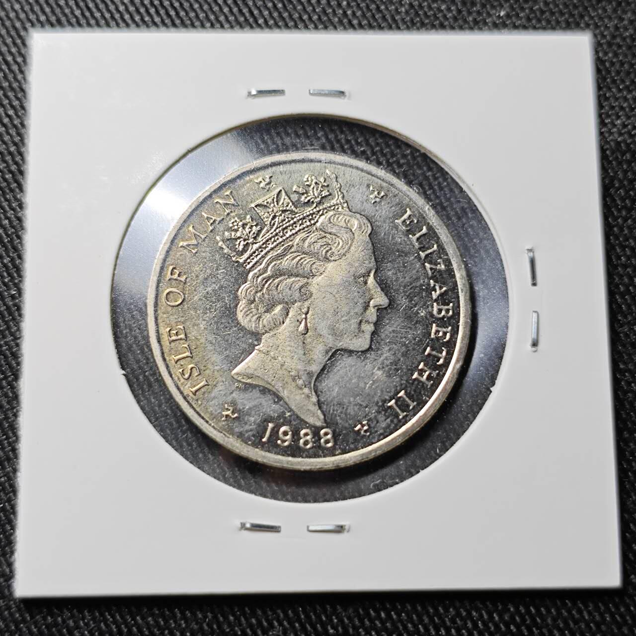 KK钱币收藏小铺 （套币 好品/批量散币 银币）专场  2月预留时间 周末发货  1988马恩岛10便士 好品