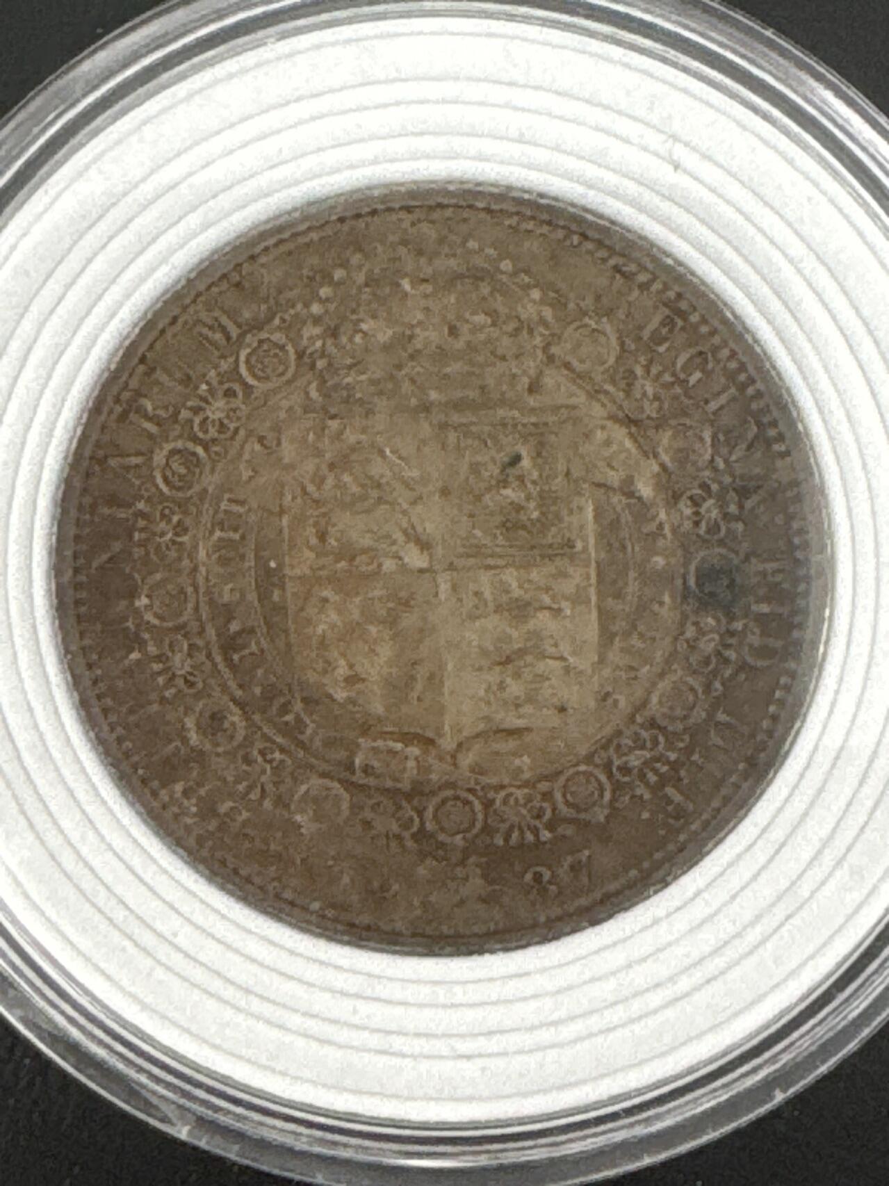 ❤️【币观天下】❤️ 第332期钱币拍卖- 2025.11.28周五晚上6点半场-长期征集拍品 英国1887年半克朗UNC