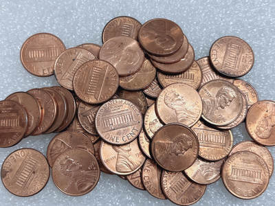 第一海外回流一元起拍收藏 散集专场  第272期 - 美国林肯堂1分硬币 50枚 带光品