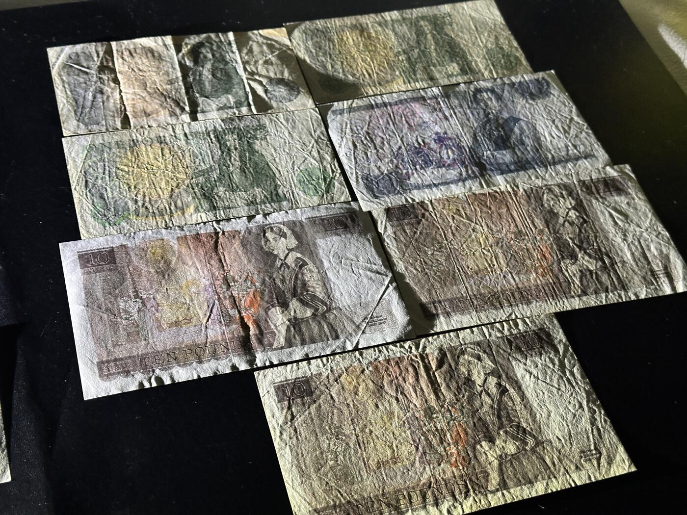 《外钞收藏家》第五百八十八期（优质场）（本平台长期征集拍品、欢迎藏友们联系合作） 英国D序列1-10镑 7张一起 非全新 品相如图