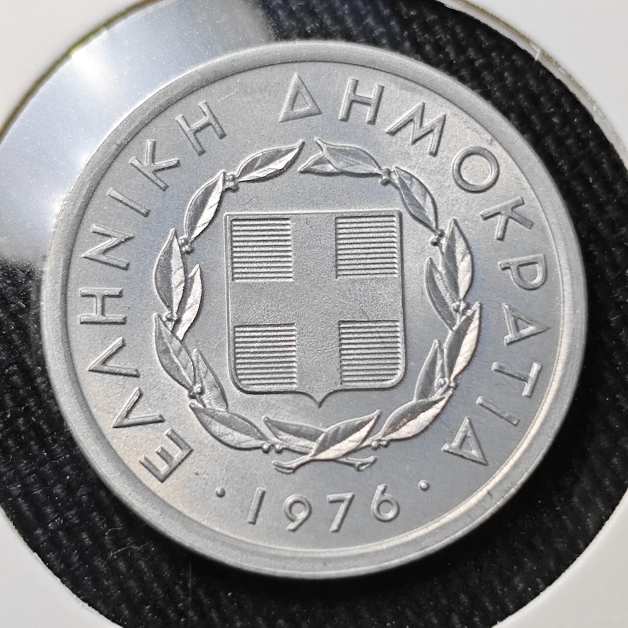 KK钱币收藏小铺 （套币 好品/批量散币 银币）专场  2月预留时间 周末发货  1976希腊20雷普塔 好品