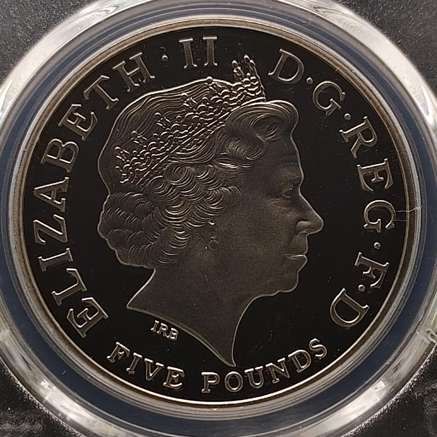 【全场包邮】纯粹捡漏拍481场（免费代拍第18场） 英国2006年5镑女王80大寿精制克朗型纪念币-PCGS PR69 DCAM